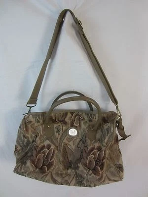 Diane Von Furstenburg DVF Luggage Floral Footed Tote Shopper Shoulder Bag  BP4  - Image 1 of 4