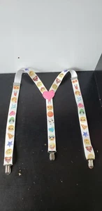 Suspender  Emoji Wedding Formal Wear Accessories Rare Fun Item - Picture 1 of 8