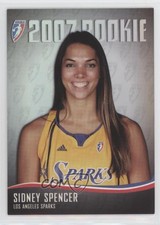 2007 Rittenhouse WNBA 2007 Rookie /444 Sidney Spencer #RC20 Rookie RC