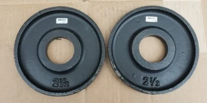 IVANKO Olympic TWO 2.5lb weight plates pounds gym 5lb total - Picture 1 of 2