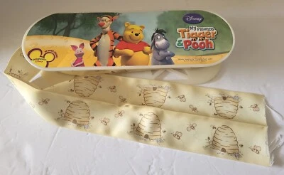 Disney Tigger Pooh Grosgrain Ribbon Hair Bows Crafts Sewing Gifts 3+Yds New 2" - Image 1 of 4
