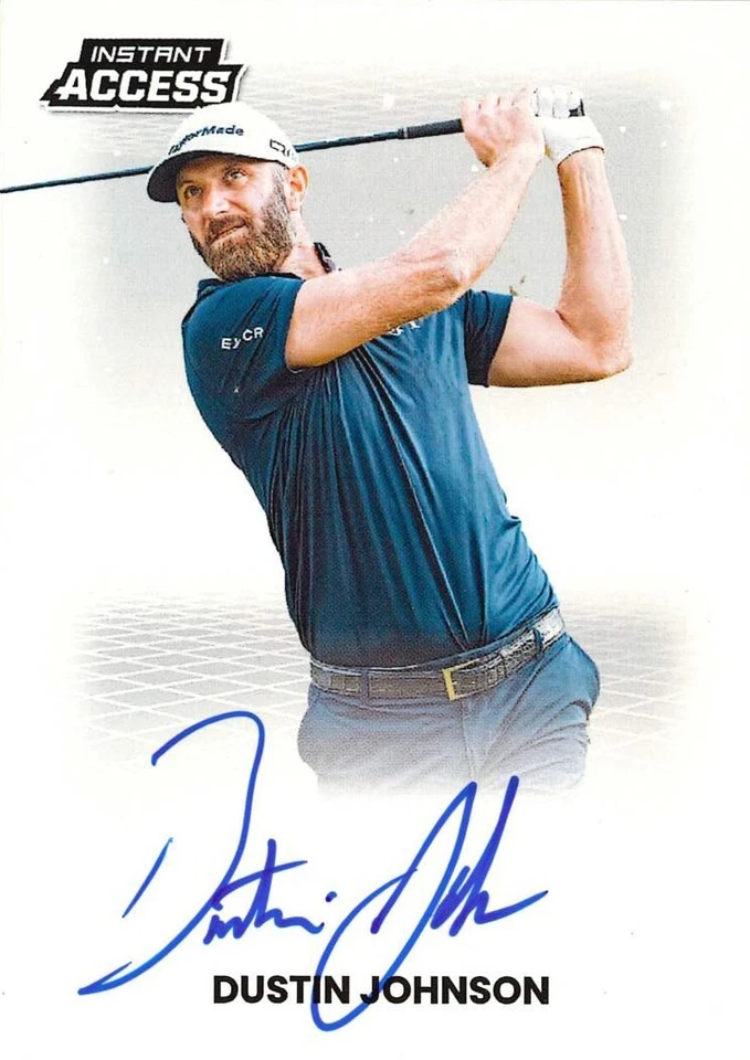 2025 Panini Instant Access LIV Golf Dustin Johnson ON CARD AUTO Signature SSP 25 - Image 1 of 1
