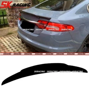 Fits 2012-2015 Jaguar XF NEW Style Glossy Black Rear Trunk Lip Spoiler Wing 1PCS - Picture 1 of 3