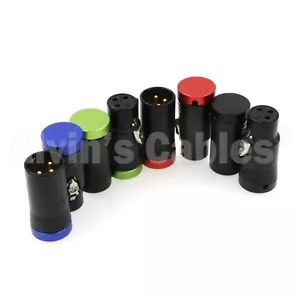 Low-Profile XLR 3-poliger Buchse Original Connector für Audiogeräte Blau - Bild 1 von 15