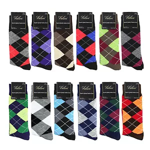 12er-Pack verschiedene Farben Baumwolle Herren Anzugsocken Größe 10-13 - Bild 1 von 1