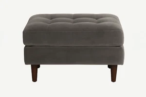 Scott Ottoman Stool in 68 Luxurious Colours Easy Clean Soft Plush Velvet - Picture 1 of 214