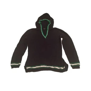 Chadwicks hoodie Womens Small navy green white stripes split hem Preppy Retro - Picture 1 of 7