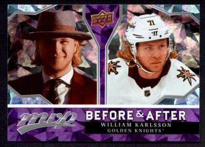 2021-22 Upper Deck MVP Before and After William Karlsson Vegas Golden Knights - Image 1 of 2