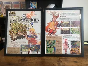 Poster gioco pubblicitario stampa avanzata Final Fantasy Tactics Advance originale promo FF GBA art set - Foto 1 di 5