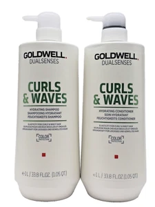 Goldwell Dualsenses Curls & Waves Hydrating Shampoo & Conditioner 33.8 fl.oz - Picture 1 of 2