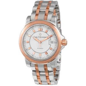 Carl F. Bucherer Patravi AutoDate 00.10617.07.23.21 18k Gold Steel 39 MM Men's - Picture 1 of 11