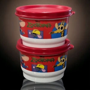Tupperware 2 Zootopia Snackbecher 4 Unzen Neu - Bild 1 von 4