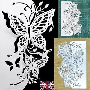 Stunning Butterflies 3D Effect Edging Metal Cutting Die Butterfly Card Making I8 - Picture 1 of 9