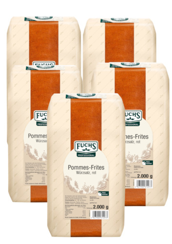 FuchsProf Pommes-Frites Salz rot Pack (5x2kg) 10kg 4053697200891