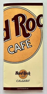 1999 Hard Rock Cafe Calgary Vintage Menu Canada Souvenir Beer Burgers Restaurant - Picture 1 of 4