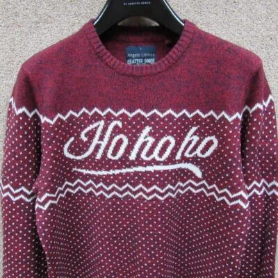 MENS LITRICO ACRYLIC ICELANDIC/FAIRISLE CREW NECK JUMPER SIZE L / REF (NC00501) - Image 1 of 4