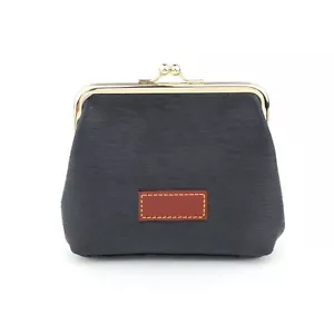 Dooney & Bourke Geldbörse schwarz Leder groß Kiss Lock - Bild 1 von 13