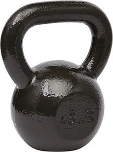 Cast Iron Kettlebell Black 45 lbs 8.6 “L x 5.8‘W x 10.6’H Portable - Picture 1 of 5