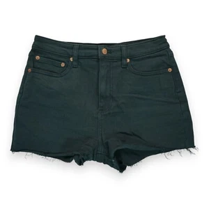 NWT Victoria Secret-Pink Jean Shorts High-Waisted Cut Off Shorts Size 27 Black - Picture 1 of 3