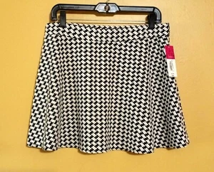 NWT Total Girl Black Houndstooth Skirt Size XL Plus (18.5) Size XXL (20.5) - Picture 1 of 4