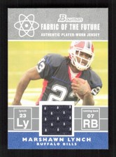 2007 Bowman Fabric of the Future #FF-ML Marshawn Lynch RC Jersey