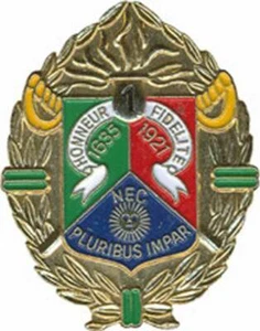 1° Régiment Etranger de Cavalerie, ovale, doré, plein, I D Premier (1631) - Imagen 1 de 2