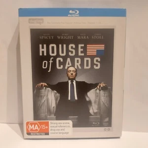 House Of Cards Season 1 (Blu-ray, 2013) - Complete Series 4 Discs VGC - Picture 1 of 5
