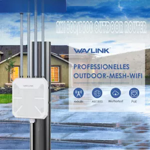 WiFi6 Indoor/Outdoor Dual Band 2.4G+5G AX1800/AX3000 Long Range IP67 WLAN Mesh - Bild 1 von 24
