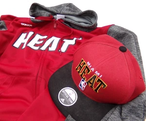 Miami Heat Draft Cap & Heat Hooded Warm Up Jacket - Picture 1 of 16