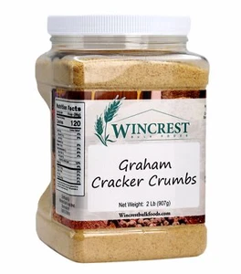 WinCrest Graham Cracker Crumbs - Bañera de 2 lb - ¡Envío rápido gratuito! - Imagen 1 de 6