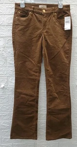 New Kut From The Kloth Karen Baby Bootcut Corduroy Pant Cognac Size 6 - Picture 1 of 9