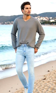 Calvin Klein Stretch Skinny Jeans hellblau Gr.W36-W38 L34 - Bild 1 von 2