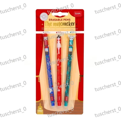 Weihnachten THE NUTCRACKER Stifte 3er Set löschbare Gelstifte - Bild 1 von 2