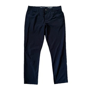 Johnnie-O Prep Formance Pants Size 35x30 Black Stretch - Picture 1 of 10