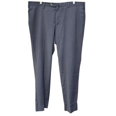 PT01 Traveller Hombre EU 58 (Medidas 39x30) Calce Ajustado Elastizado Mezcla Lana Azul Marino Foto 1 de 4