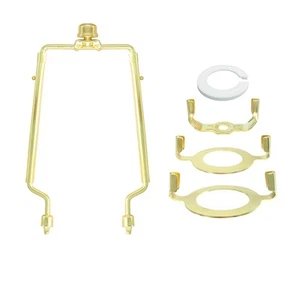 Lamp-Shade Harp Holder Adjustable Support - Tall 7 8 9 10 inch and 3/8 inch S... - Picture 1 of 6