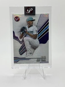 2024 Topps Pristine - Eury Perez #108 Purple Pristine Pulsar Refractor /99 - Picture 1 of 3