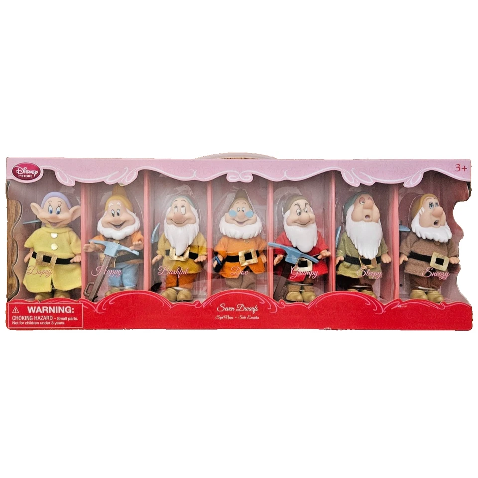 Набор виниловых фигурок кукол Disney Store Snow White Seven Dwarfs - Изображение 1 из 1