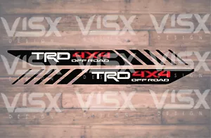 X2 TRD 4x4 off-road vinyl decal for 2013-2019 Toyota Tacoma bed side - Bild 1 von 1