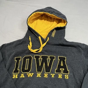 University of Iowa Hawkeyes Long sleeve mens Gray Hoodie size Medium NCAA - Picture 1 of 8