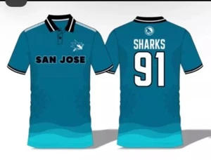 San Jose Sharks 3/23 extra großes südasiatisches Feiern Cricket Trikot Shirsey - Bild 1 von 1
