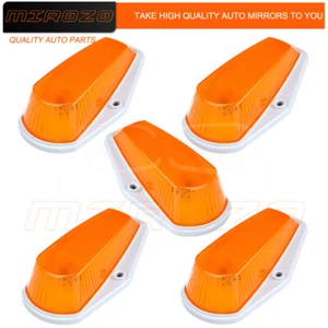 5x Roof Cab Marker Running Light Amber Lens Base Housing Kit For Ford Pickup - Picture 1 of 6