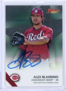 2015 Bowman's Best Alex Blandino B15-AB AUTO GREEN REDS - Picture 1 of 2
