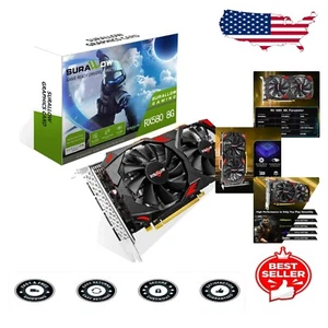 Efficient RX 580 8GB Video Card with Enhanced Cooling System & 256 Bit Memory - Picture 1 of 9