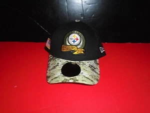 Pittsburgh Steelers 2022 New Era 9FORTY Salute To Service Adjustable Hat NEW - Picture 1 of 3