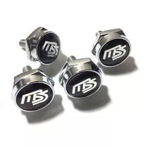 4Pcs MS MAZDASPEED Car License Plate Frame Screw Bolt Cap Cover Screw Bolts Nuts - Bild 1 von 7