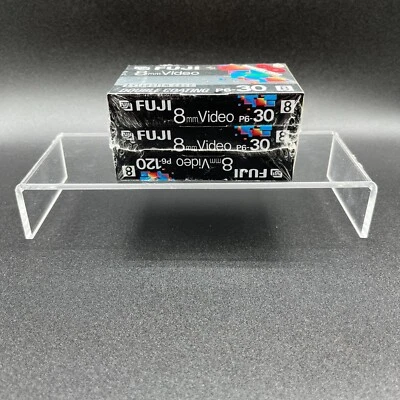 Fuji 8 мм видео (2) P6-30 (1) P6-120 экстра тонкий чехол пустой новый из старых запасов - Изображение 1 из 2