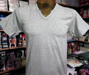 3 T-shirt uomo Trevi manica corta a scollo V in puro cotone filo scozia art 8031 - Picture 1 of 1