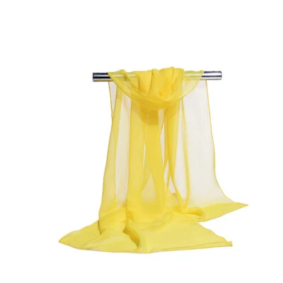 10件装/套装女士雪纺围巾纯色薄女式围巾披肩透气 — 第 1/4 张图片