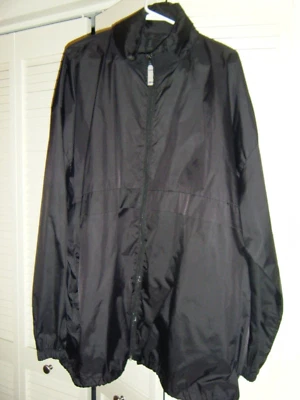 B & C Sirocco Black Wind-breaker Jacket waterproof nylon hooded Size 3XL #30Box1 - Image 1 of 3